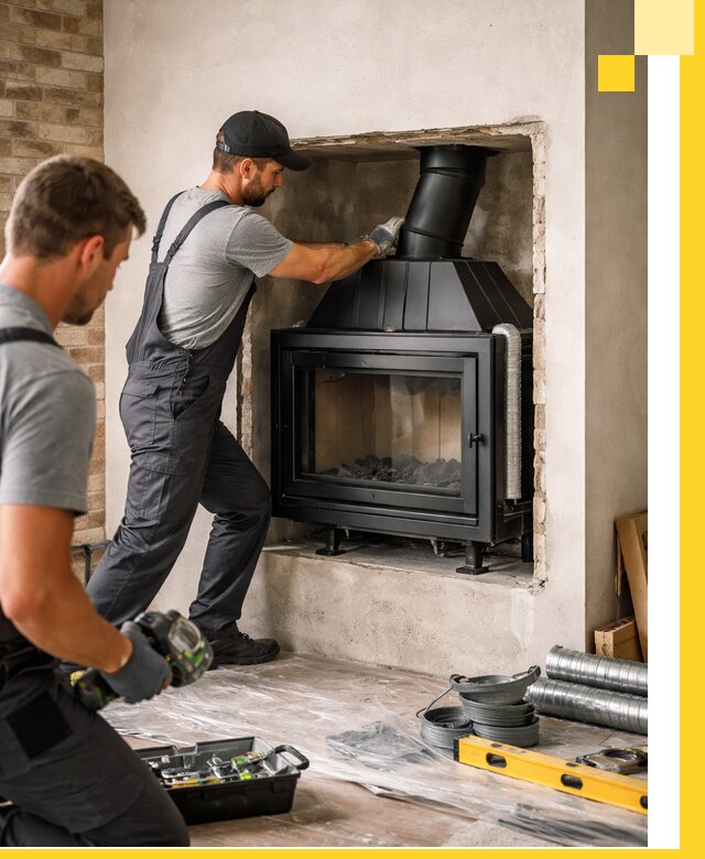 Установка каминных топок в Бугуруслане: монтаж, подключение