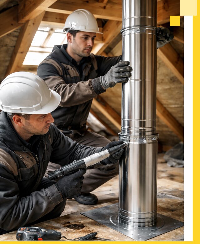 Монтаж дымоходов для каминов в Бугуруслане с гарантией качества