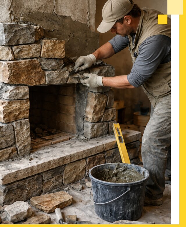 Изготовление и установка каменных каминов под ключ в Бугуруслане