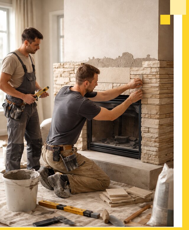 Установка и монтаж каминов для загородного дома в Бугуруслане