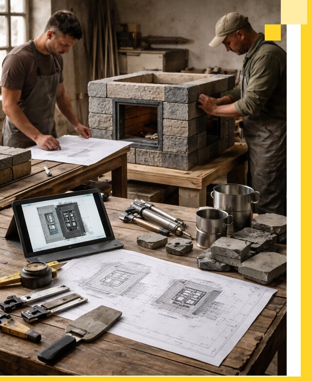 Разработка проектов печей с согласованием и монтажом в Бугуруслане