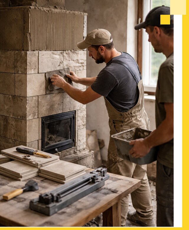 Профессиональная облицовка печей в Бугуруслане: керамика и камень