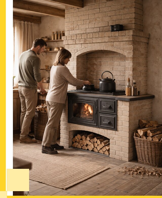 Печи с плитой в Бугуруслане от 45855 р. | ЭриданБгр — кирпичная печь