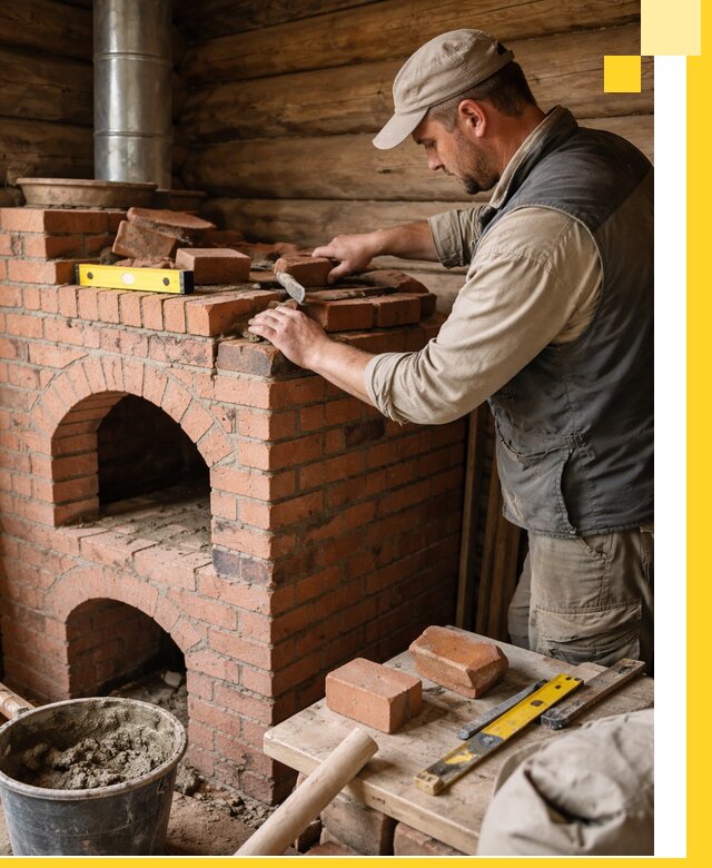 Изготовление и установка русских печей в Бугуруслане под ключ