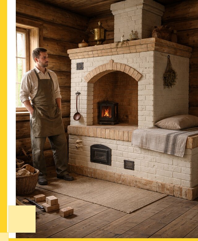 Русские печи с лежанкой под ключ в Бугуруслане от 152850 р. ЭриданБгр