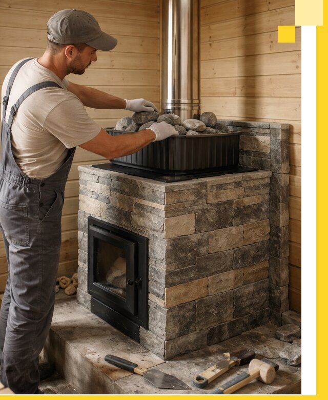 Печи для парной в Бугуруслане, производство, монтаж и обслуживание