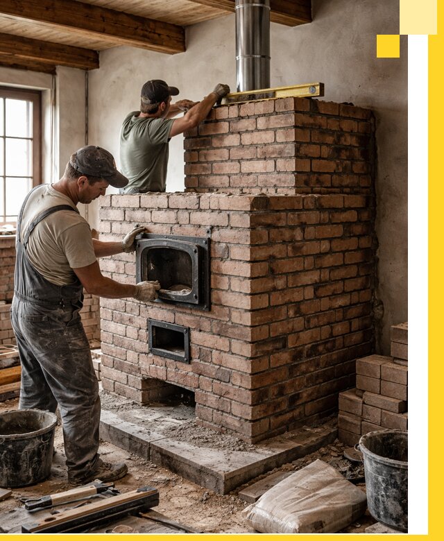 Печи для загородного дома под ключ в Бугуруслане — монтаж и сервис