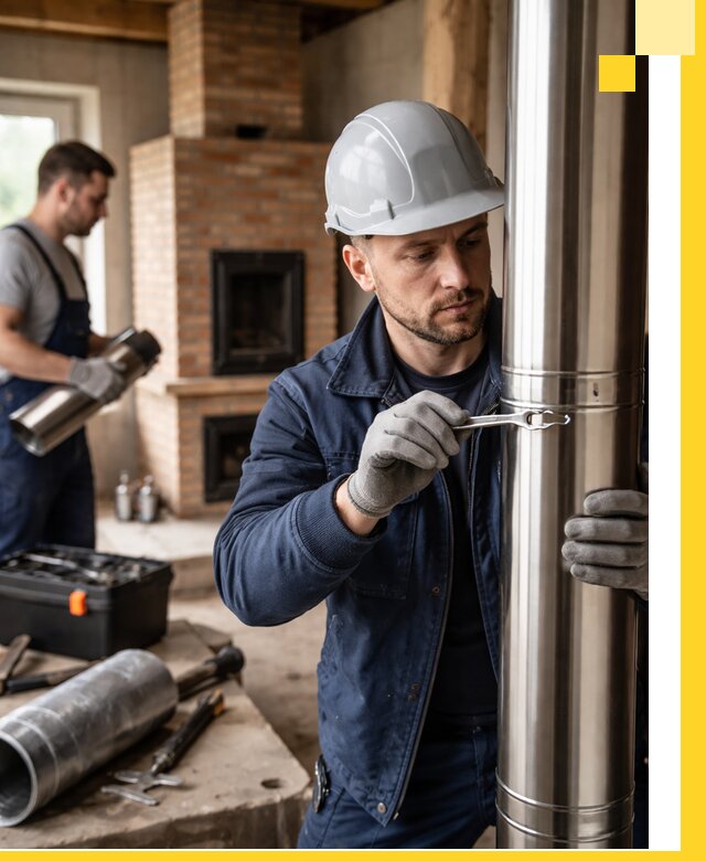 Профессиональный монтаж дымоходов для печей в Бугуруслане