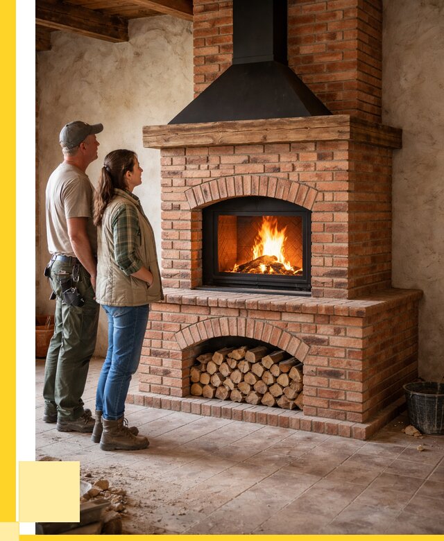 Печи камины из кирпича в Бугуруслане от 122280 р. | ЭриданБгр