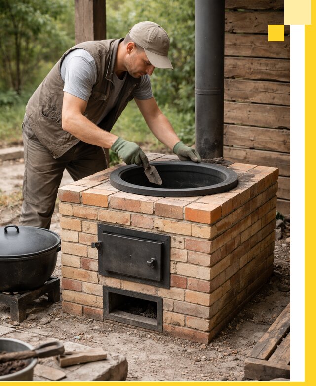 Изготовление и установка печей для казана в Бугуруслане под ключ