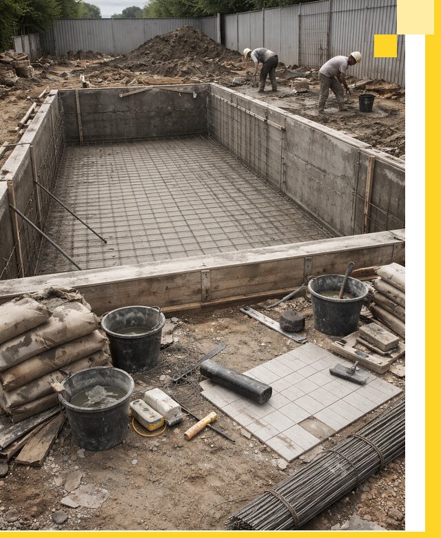 Строительство бассейнов под ключ в Бугуруслане, дизайн и монтаж