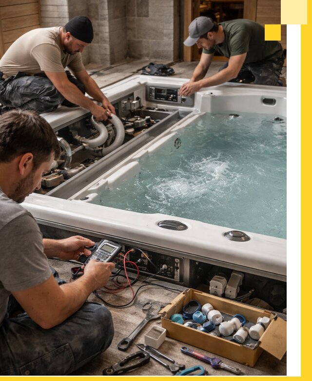 Гидромассажные бассейны под ключ в Бугуруслане, дизайн и монтаж