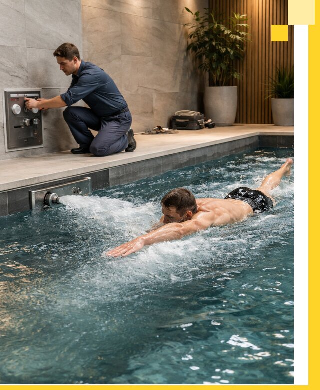 Проектирование и монтаж бассейнов с противотоком в Бугуруслане