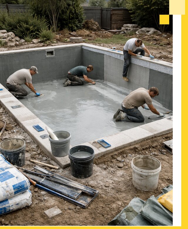 Изготовление и монтаж чаши бассейна под ключ в Бугуруслане