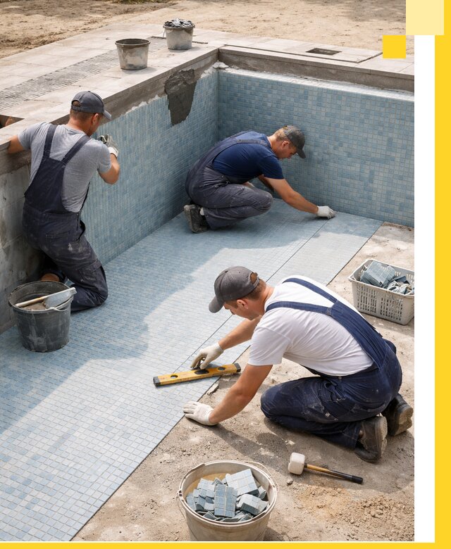 Укладка и установка плитки для бассейнов под ключ в Бугуруслане