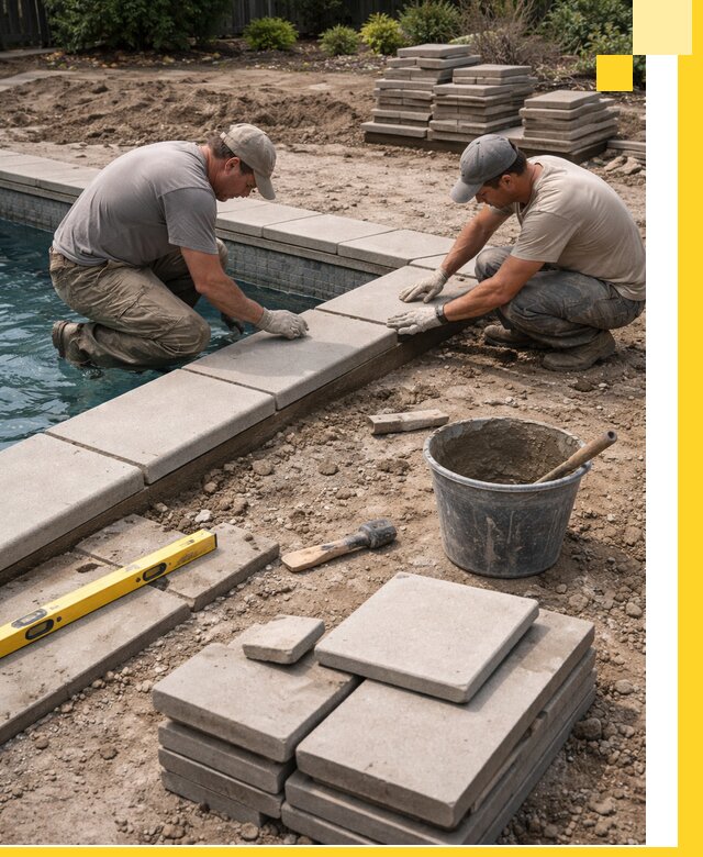 Установка и изготовление копингового камня для бассейнов в Бугуруслане