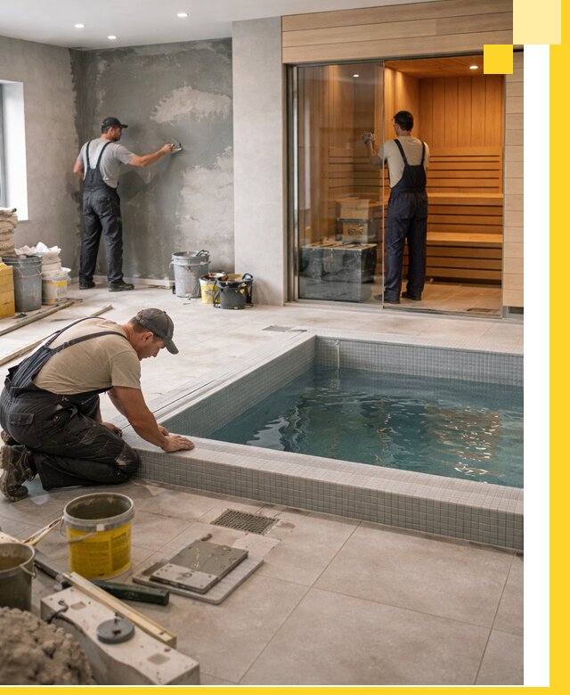 Проектирование и строительство сауны с бассейном в Бугуруслане