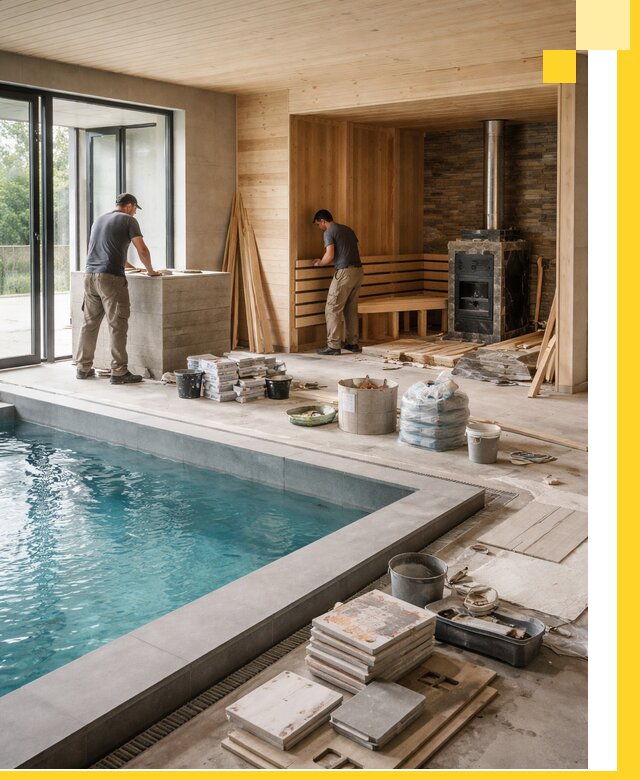 Проектирование и строительство бань с бассейном в Бугуруслане