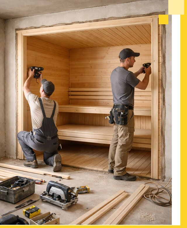 Монтаж саун под ключ в Бугуруслане — проектирование и установка