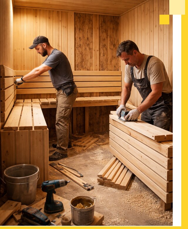 Профессиональный комплексный ремонт саун под ключ в Бугуруслане