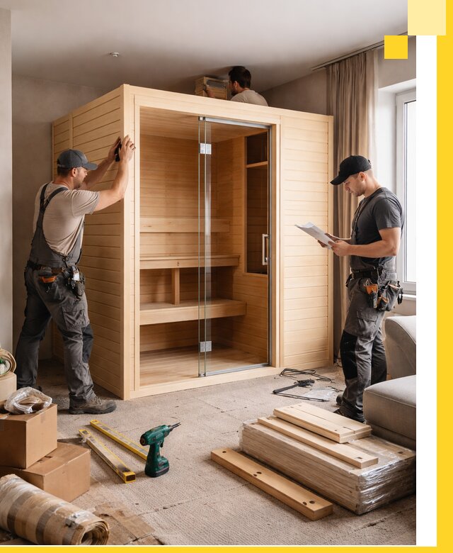 Установка и благоустройство саун в квартире в Бугуруслане