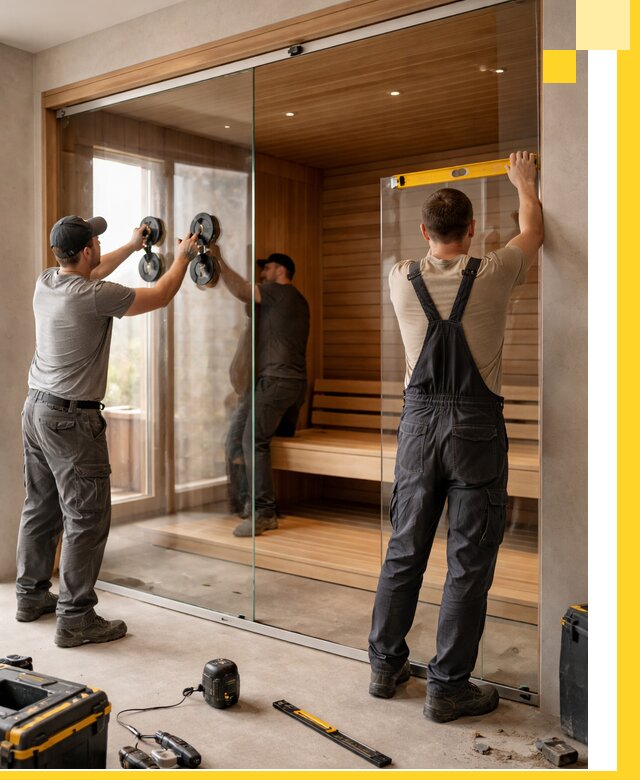 Производство и монтаж стеклянных саун под ключ в Бугуруслане