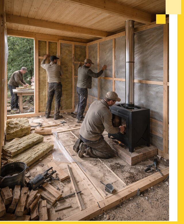 Профессиональный монтаж бань под ключ в Бугуруслане для дома