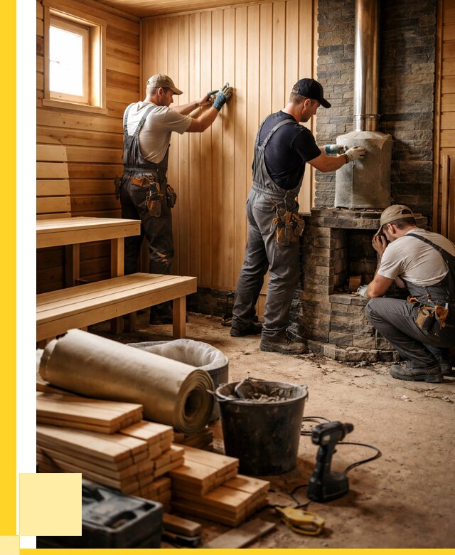 Ремонт бань под ключ в Бугуруслане от 45855 р. | ЭриданБгр