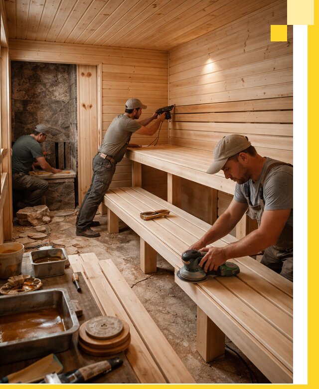 Профессиональная отделка бань в Бугуруслане под ключ, с гарантией