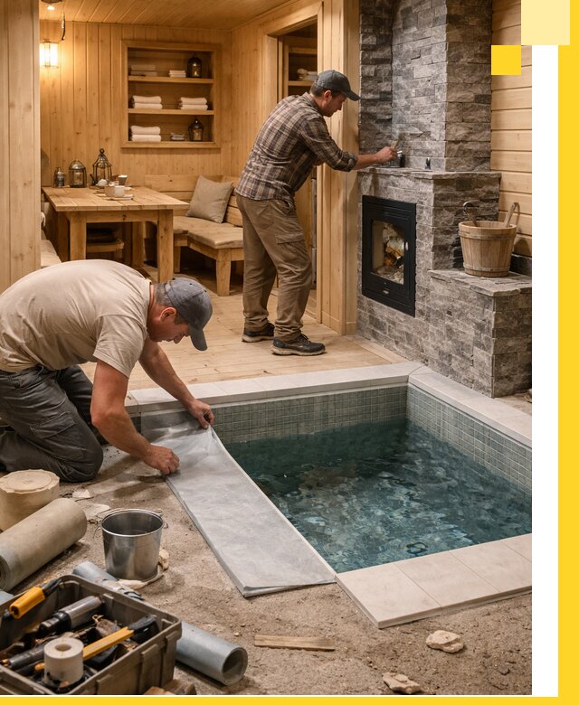 Строительство бань с комнатой отдыха под ключ в Бугуруслане