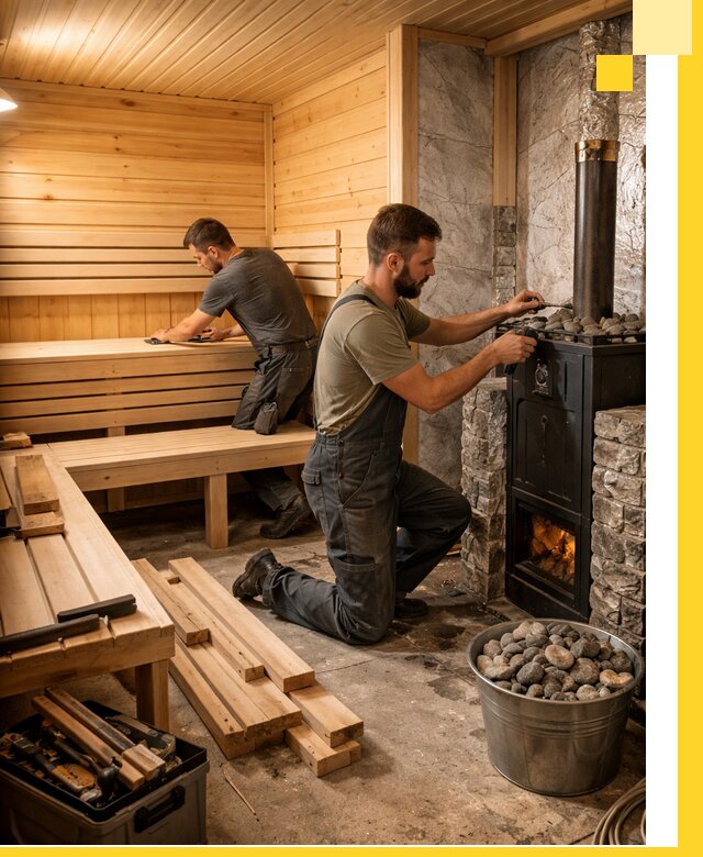 Дизайн и строительство интерьеров бань под ключ в Бугуруслане