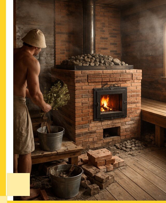 Кирпичные банные печи в Бугуруслане от 91710 р. | ЭриданБгр