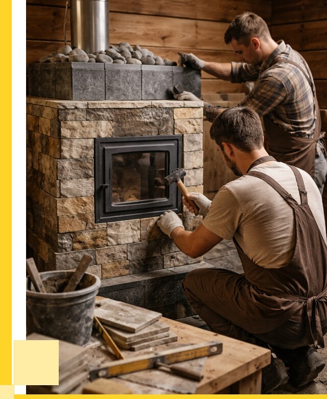 Облицовка банной печи в Бугуруслане от 15285 р. | ЭриданБгр