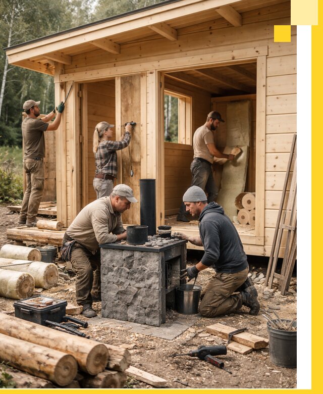 Купить баню под ключ в Бугуруслане строительство монтаж отделка