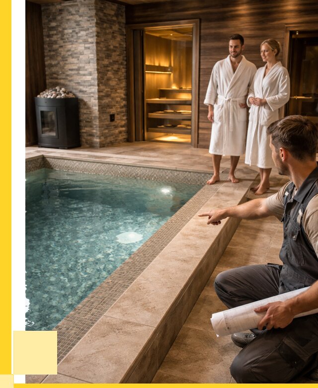 Проект бани с бассейном под ключ в Бугуруслане от 66235 р. | ЭриданБгр