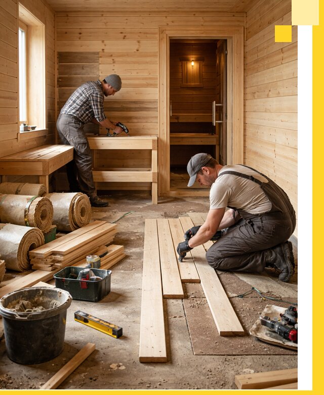 Индивидуальный проект бани с комнатой отдыха под ключ в Бугуруслане