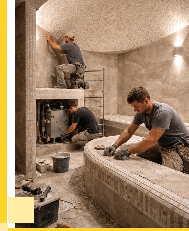 Монтаж хамамов под ключ в Бугуруслане от 254750 р. ЭриданБгр