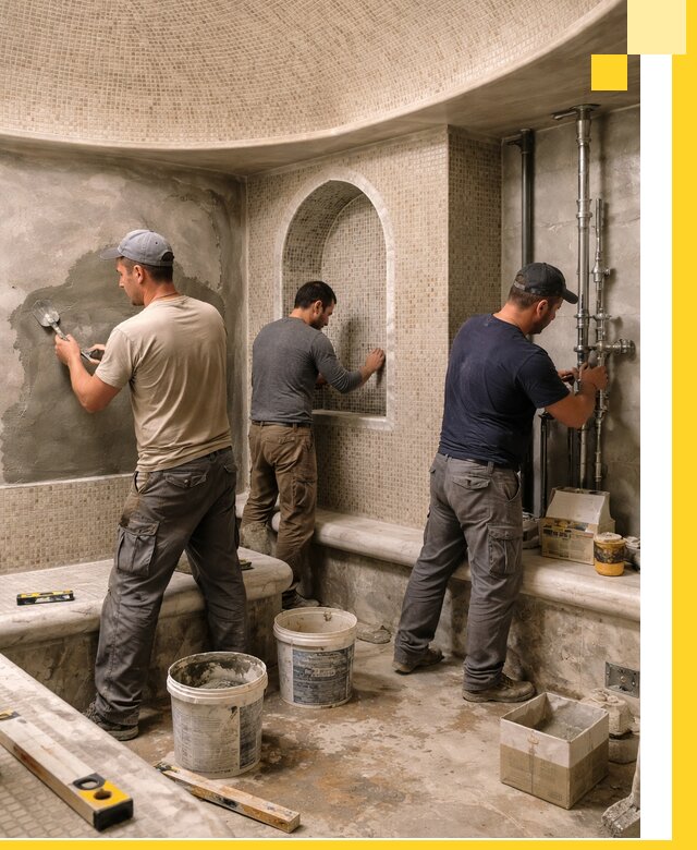 Профессиональный монтаж хамамов под ключ в Бугуруслане с гарантией