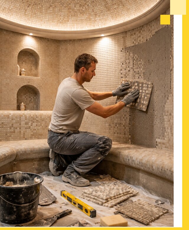 Устройство и монтаж домашнего хамама под ключ в Бугуруслане