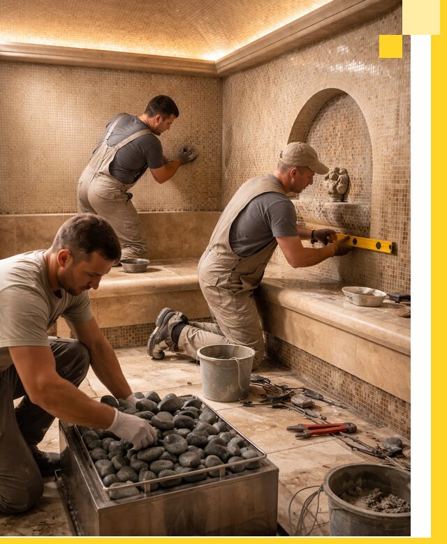 Проектирование и строительство хамама и сауны в Бугуруслане