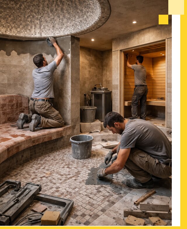 Проект и строительство хамама бани и сауны под ключ в Бугуруслане