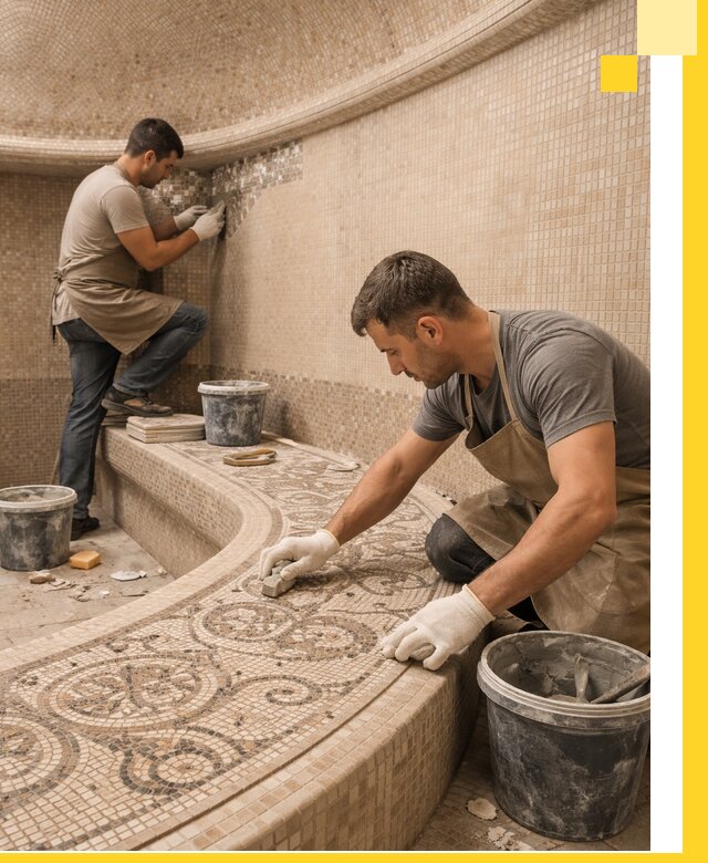 Плитка для хамама в Бугуруслане, укладка, подбор и поставка