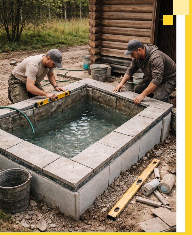 Изготовление и установка холодных купелей под ключ в Бугуруслане